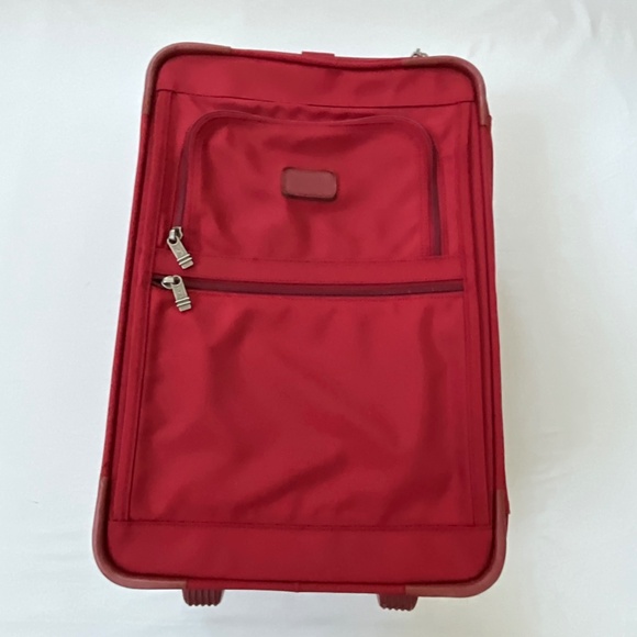 TUMI Alpha Ballistic Nylon 22” Wheeled Carry-on Red - Picture 1 of 16